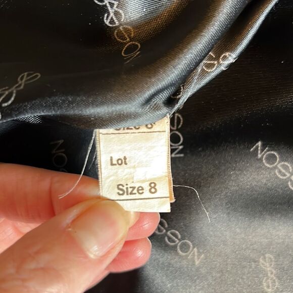 SASSON Women’s Vintage Union Made Faux Fur Coat Black Size 8 - Picture 11 of 11